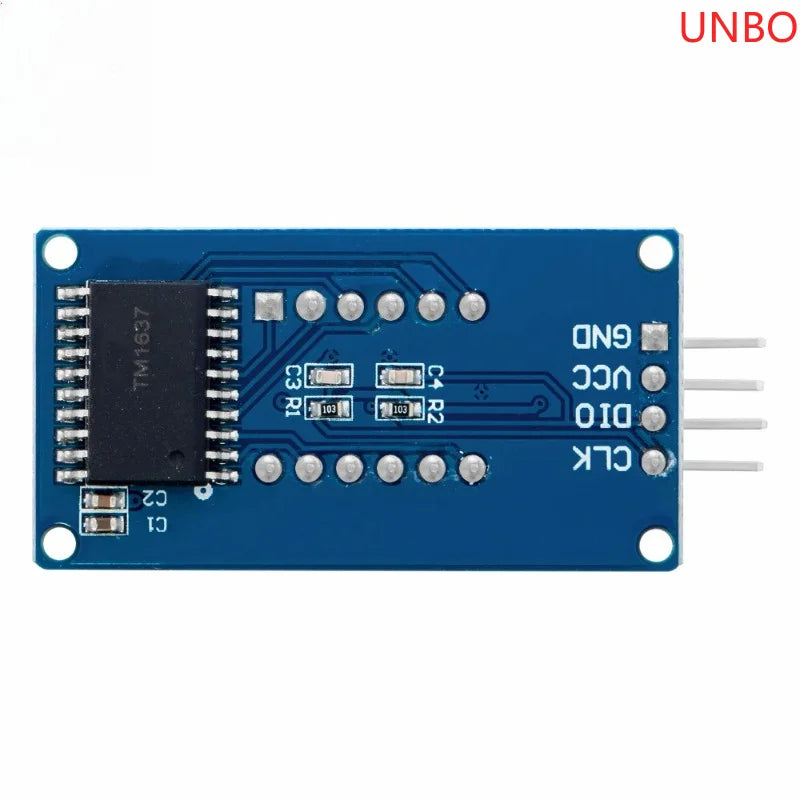 TM1637 4-Digit 0.36-Inch Red 7-Segment LED Display Module - Serial Interface Driver Board for Arduino Clock