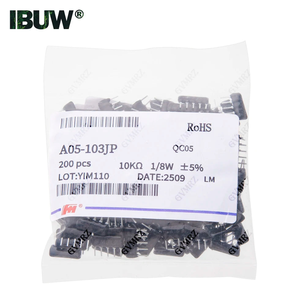 10pcs/200pcs 5PIN 6PIN 9PIN exclusion Network Resistor array DIP 220R 330R 470R 510R 560R 1K 1.5K 2K 2.2K 3K