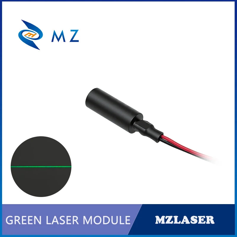 New Economical Compact Green Line Laser Diode Module 520nm D7mm 0.5mW 1mW 5mW 3V Industrial Grade for Woodworking Machinery