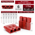 2pcs 50A 75A 175A 3P Battery Power Connector Kit Quick Disconnect Plug 600V Car Forklift Battery Charging Electrical Connectors