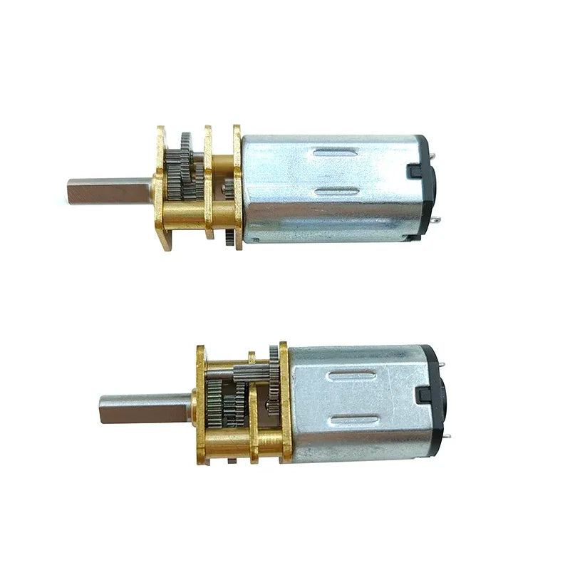 DC 3V/6V/12V N20 N30 Mini Metal Gear Motor Straight Output Shaft 15-1000RPM Slow Speed High Torque Worm All Metal Gearbox Motor