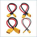 XT30U XT60U XT60H XT90 Plug Connector Male / Female with 18/16/14/12/10 AWG Cable Dual Extension Battery for RC Battery Cable