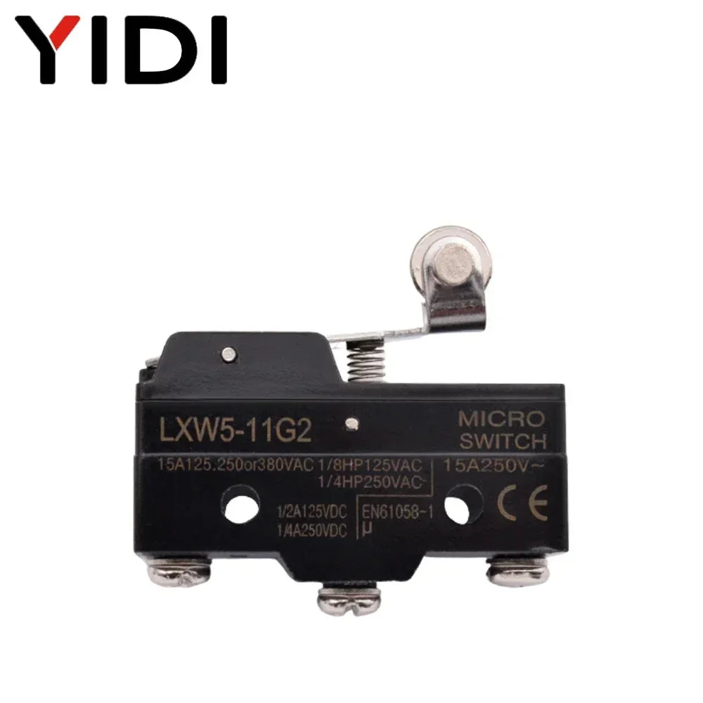 LXW5-11N1 LXW5-11G2 Z-15G LXW5 Micro Limit Travel Switch Horizontal Rotary Roller Lever Arm Hinge 3 Screw Terminal Microswitch