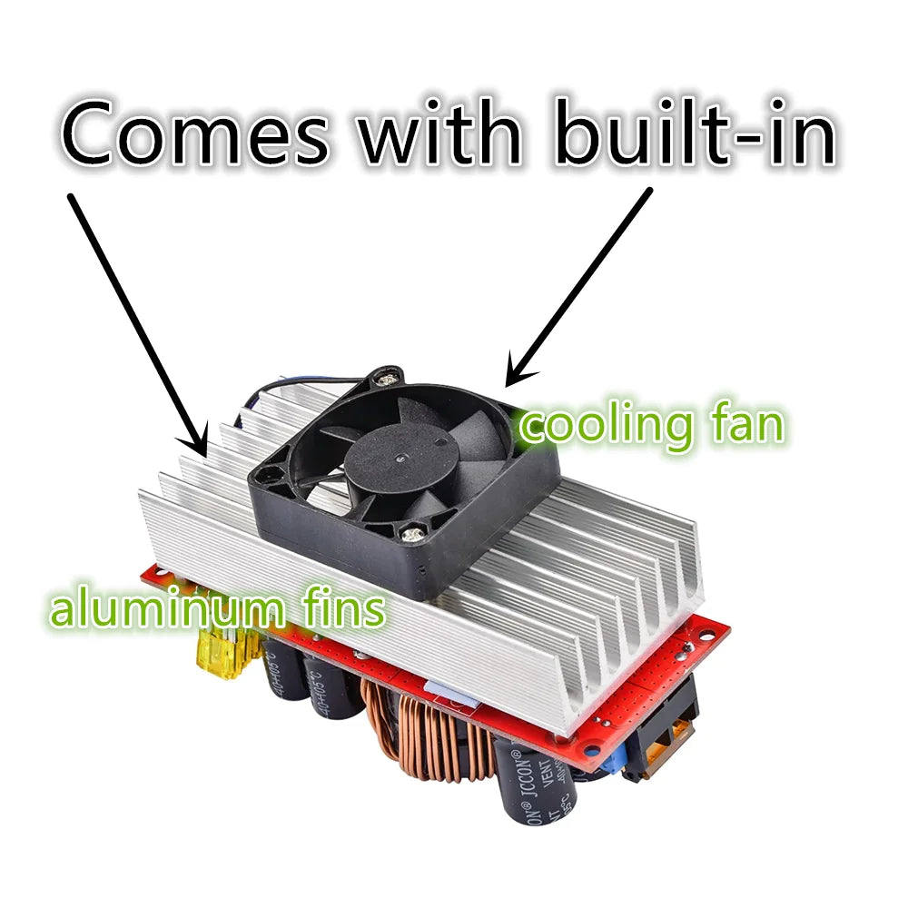 1800W DC-DC Boost Converter Module Adjustable Constant Voltage and Current Power Supply 1800W Gadgets Gizmos