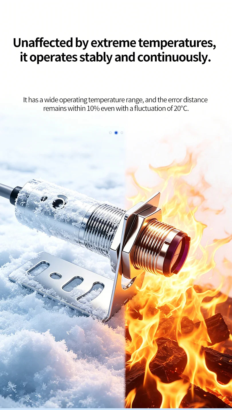 ZHICAN ZC3J M8 M12 M18 Infrared Photoelectric Sensor Diffuse Reflective Adjustable Sensing Distance NPN PNP NO NC