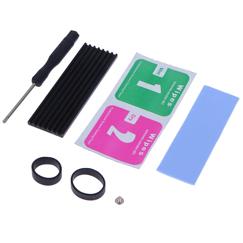 1set M.2 SSD Heat Sink NVME NGFF M.2 2280 Solid State Hard Disk Aluminum Heatsink Cooler Radiator Thermal Cooling Pad For PC