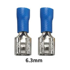 100/50/10Pcs 2.8mm 4.8mm 6.3mm Insulated Seal Spade Wire Connector Female Crimping Terminals Electrical Crimp Terminal Splices