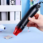 220V DIY Heat Gun Electric Power Tool Hot Air Gun 300W Temperature Gun With Supporting Seat Shrink Plastic DIY Craft Tool