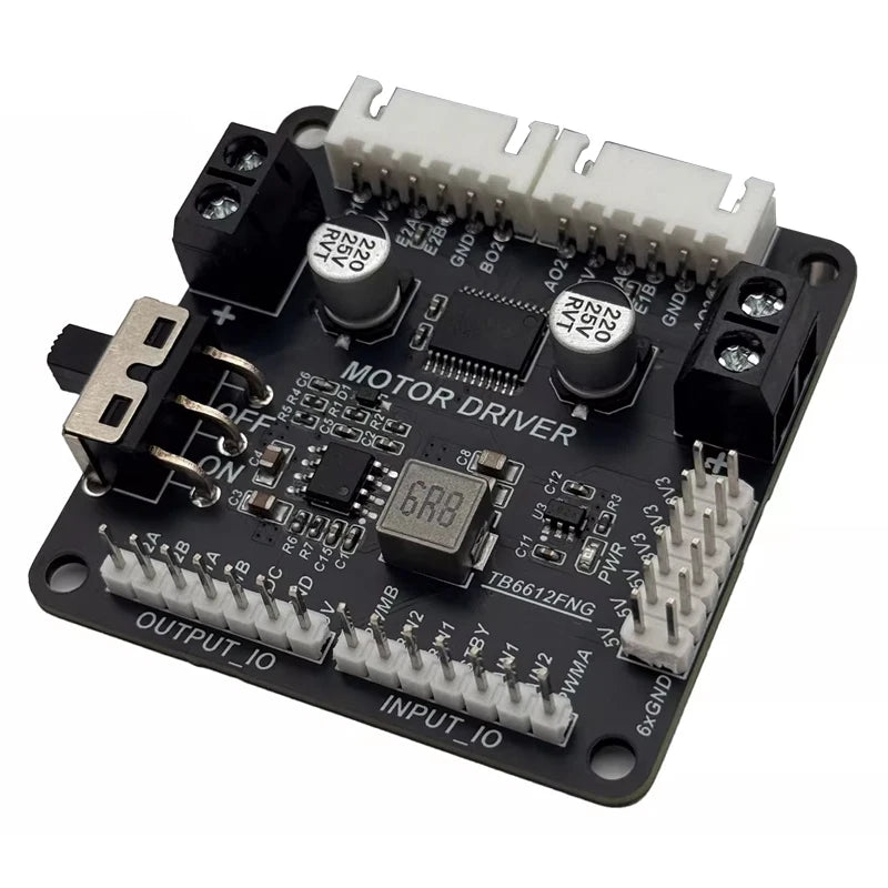 1PCS TB6612FNG Dual Channel DC Motor Driver Module with Voltage Regulator Output L298N Upgrade Alternative for DIY Robot Parts