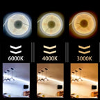 COB LED Strip Light High Density Linear Lighting 320Leds/m Flexible Tape Warm Natural White Red Blue Green DC12 24V LED Strip