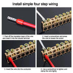 Copper Wire Connector Multi-specification With Hole Screw Brass Connection Row Zero Ground Terminal Electrical