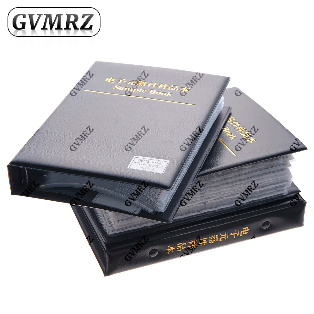 Sample Book Resistor Kit SMD Book Resistor Assortment Kit 0603 0805 1206 1% FR-07 170 Values 0R-10M Smd 0201 0402 DIY