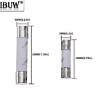 10PCS 3A 3.15A 0.1A 0.25A  4A-30A 1A 1.5A 6X30MM 5X20MM Fast Blow Ceramic Fuse 5*20mm 250V 2A 2.5A  Slow Break The Fuse Tube 