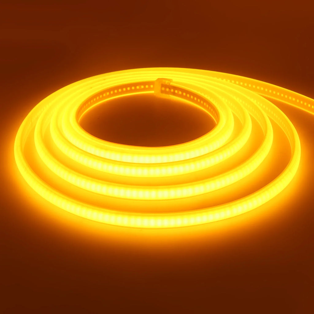 220V COB Strip White /Red /Ice Blue /Pink /Yellow /Purple Waterproof Home Decor Outdoor Lamp Flexible LED Neon Ribbon Light