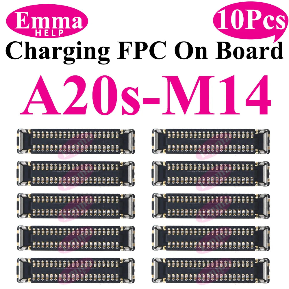 10pcs USB Charger Charging Port On Board FPC Connector For Samsung A10 A20s A50s A30s 40 A70 A10s M12 M14 M15 M16 Plug 78 Pin