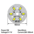 10pcs SMD5730 LED PCB 3W 23mm 32mm 40mm 44mm White / Natural White / Warm White Light Source For LED Bulb Light