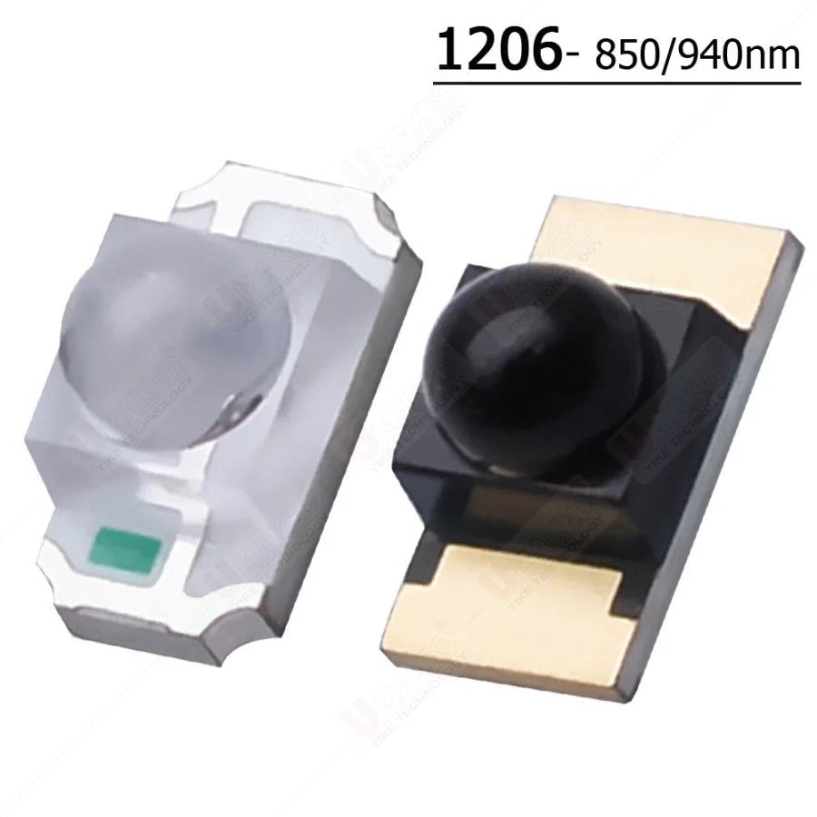 1000pcs 0603 0805 1206 IR SMD Chip 850nm 940nm Emitter Receiver Infrared Transmitter Phototransistor Photodiode Invisible DIY