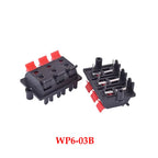 1PCS  Connector Terminal 2P 4P 6P 8P 12P Push In Jack Spring Load Audio Speaker Terminals Breadboard Clips