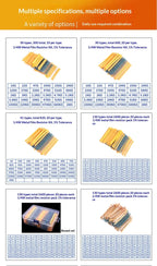 1% 5%  Metal Film Resistor Assortment Kit 1/4W 1/2W 1W 2W 3W 5W Through Hole 30/41/130 Values Electronic Components 300 600 2600