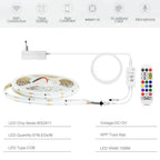 WS2811 RGBIC COB LED Strip Lights Dream Color Addressable Smart LED Tape Flexible Tuya WIFI APP Control DC12V for Alexa Google