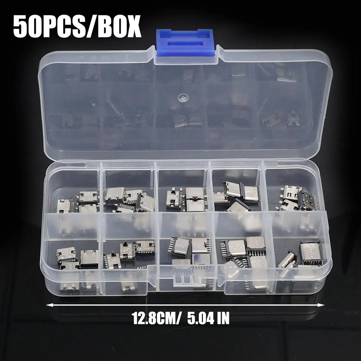 50PCS/Box Type C USB 3.1 6/16 Pin Connector Type-C Socket SMD DIP Female Jack for PCB High Current Charging Port Transfer Data