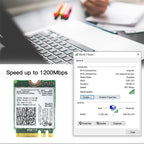 Kebidumei 7260 AC Bluetooth 4.0 WiFi 1200Mbps Wireless M.2 NGFF Wifi Network Card 802.11AC Dual Band 2.4G 5G For Laptop 7260NGW