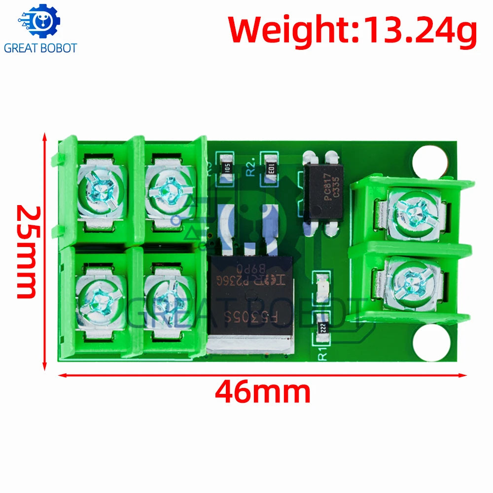 Electronic Control Board - Triggered Switch Module Featuring DC - Controlled MOSFET Optocoupler