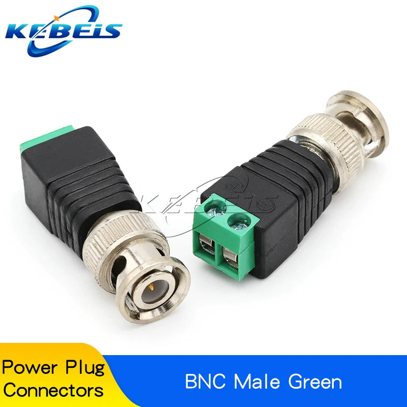 2/5/10PCS DC 12V Male Female BNC Connectors 5.5*2.1mm/2.5mm Welding-Free Power DC Plug Adapter Jack Sockets For LED CCTV Camera