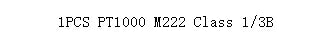 PT100 sensor  Class A B 1/2B 1/3B PT1000  platinum thermistor