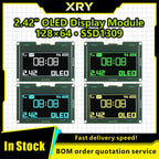 2.42 inch 128x64 OLED LCD Display Module SSD1309 12864 7 Pin SPI/IIC I2C Serial Interface for Arduino UNO R3 C51