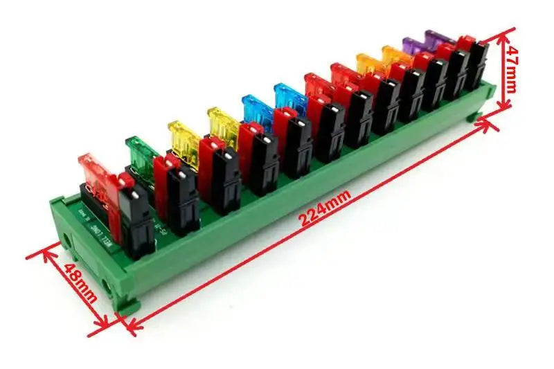 PS-11 DIN Rail Mounting  12-Port Power Splitter Anderson Connector Distributor DC36V 45A.