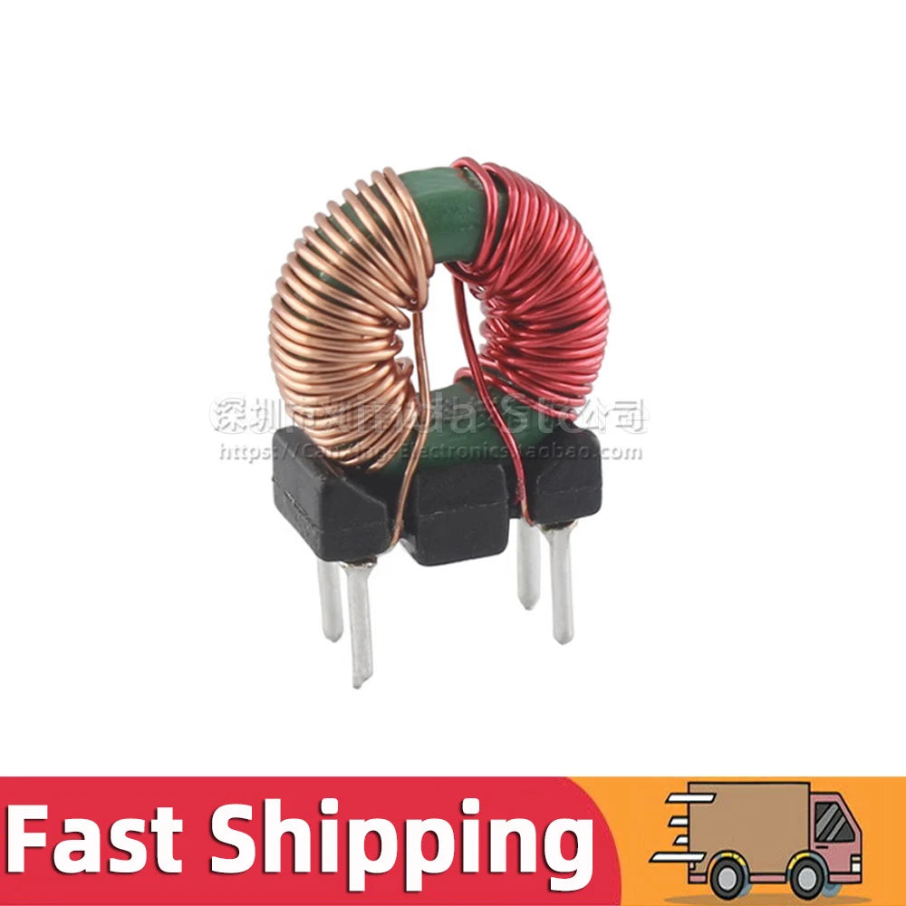 5pcs Vertical Toroid 953 Magnetic Ring Common Mode Inductor Wire Wind Wound Coil Inductance 2A 470uH 1mH 2mH 3mH Power Filter