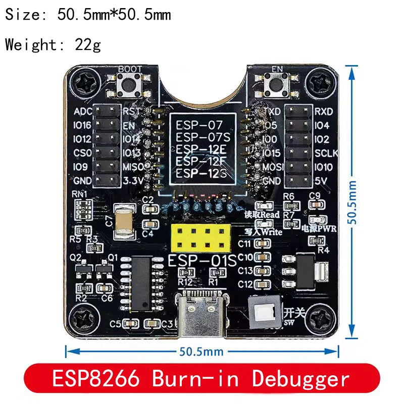 ESP32WROVER/ESP8266/ESP-32 Development Boards, Small Batch Burn-in Fixture Test Boards