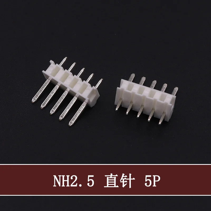 NH2.5mm Picth Connector Terminals H5P-SHF-AA H4P-SHF-AA H3P-SHF-AA H2P-SHF-AA JST 2P/3P/4P/5P/6P/8P/10P/12Pin 2.5mm Connector