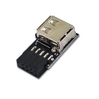USB 2.0 Motherboard Header USB2.0 A 9 Pin Female Converter 9pin Motherboard to USB Adapter Connector for Wireless Mouse Receiver