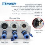SP11 Tin Soldering Waterproof Connector IP68 Male Plug&Female Socket Rear-nut Docking Panel Mount 2/3/4/5 Pin Cable Wire Connect
