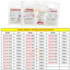 DIP SMD Zener Diode Fast Switching Schottky TVS Diode Assorted Kit 1N4007 1N5408 FR207 1N5819 1N5822 1N4148 10A10 M7 SS14 2V-47V