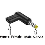USB C Female PD to 5V/9V/12V Power Male Plug 55x21 4.8x1.7mm Connector Type C To DC Jack Plug Charging Adapter For Router Tablet