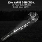 UltraFire 502IR IR 850/940nm Infrared Flashlight Night Vision Illuminator LED Torch 18650 Invisible Light for Hunting Coyote