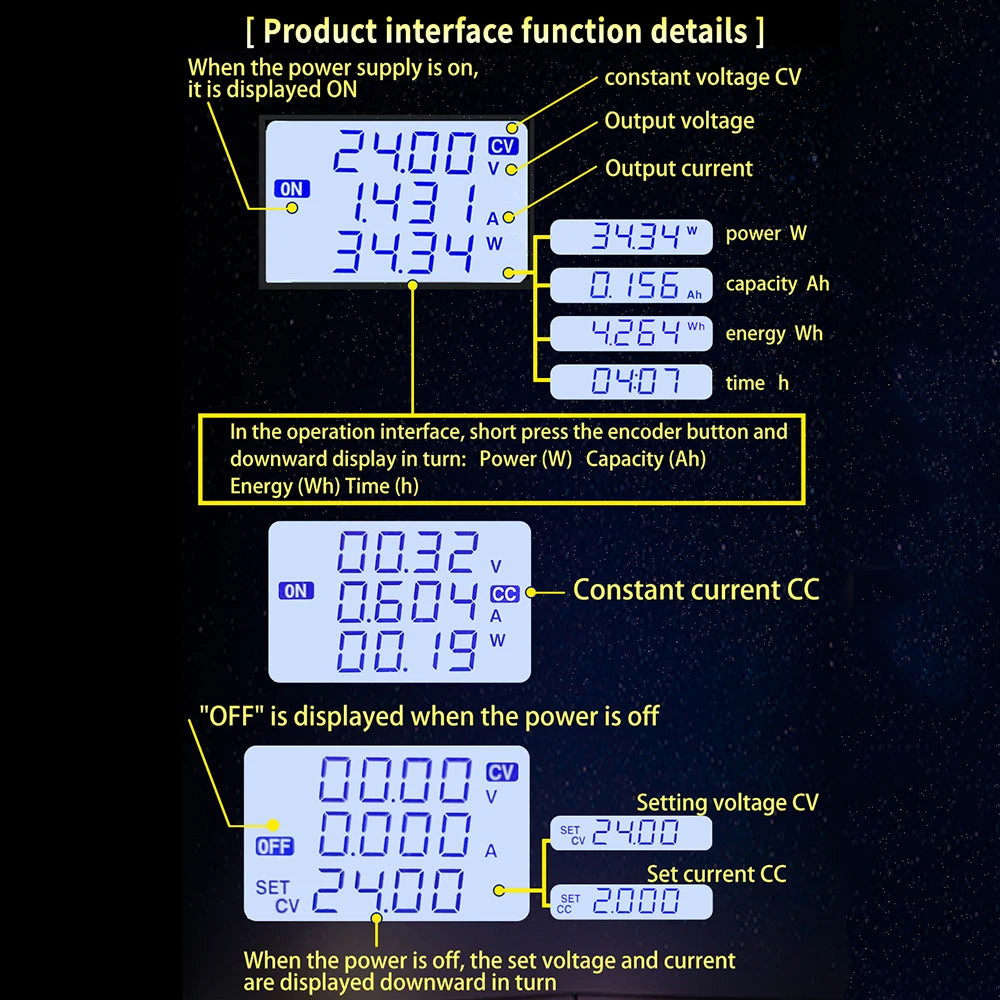 DC DC Buck Boost Converter 5.0~30V To 0.6~30V Adjustable Regulated Laboratory Power Supply CC CV 0~4.0A 6V 12V 24V Power Module