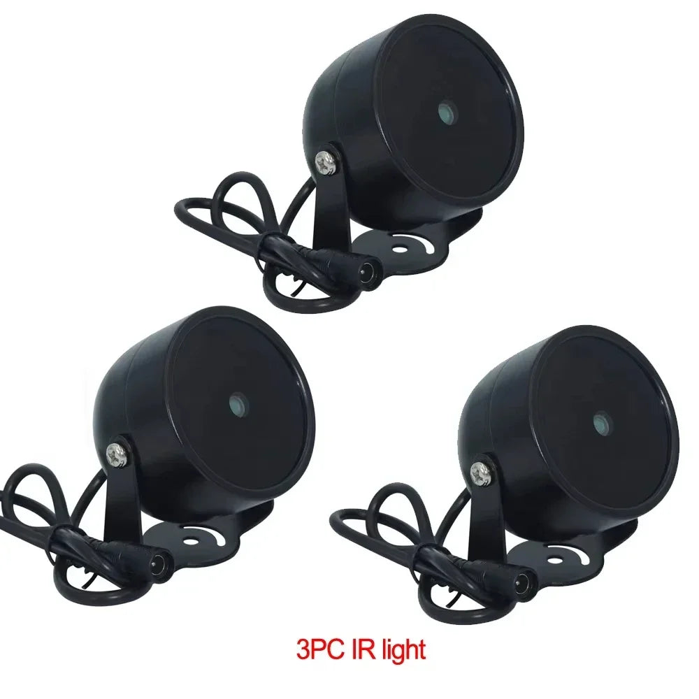 2023 4 Array LEDs IR Illuminator Light 850nm Infrared Waterproof Night Vision CCTV Fill Light DC 12V For CCTV Security Camera