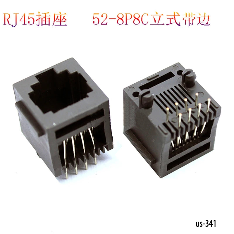 10PCS Telephone Socket Connector RJ11 RJ12 RJ45 Telephone Wifi Female Socket 2pin 4pin 6pin 8pin 4P4C 6P6C 6P4C 8P8C RJ45 Jack
