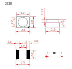 50pcs-390pcs SMD LED 0402 0603 0805 1206 3528 2835 5050 5730 Diode Red Blue Yellow White Green Orange Purple Pink