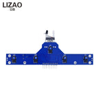 5-Way Tracing Sensor Module, TCRT5000 Based Tracking Board for Smart Car Line Following Projec