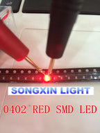 SX 100pcs 0402 0603 0805 1206 smd led Red Yellow Green White Blue Orange light emitting diode Water Clear LED Light Diode Set