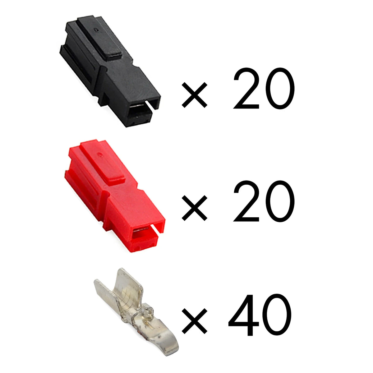 5/10/20/50/100 Pairs 30A/45A AMP 600V Power Marine Connector Pole For Anderson Powerpole Interlocking Plug Terminals