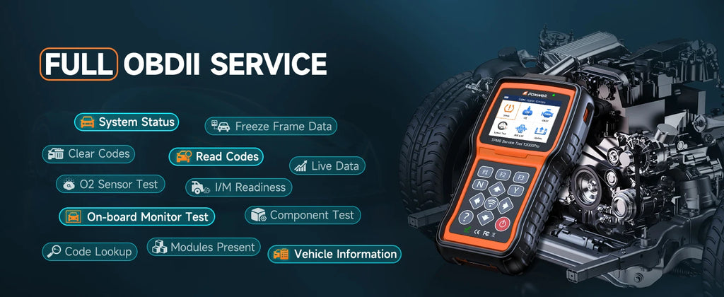 FOXWELL T2000 PRO TPMS Programming Tire Pressure Monitor TPMS Sensor Relearn Activate OBD2 Tire Pressure System Diagnostic Tool