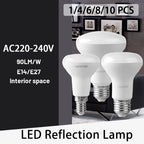 1-10 Pack R50 R63 R80 E14 E27 R Bulb Bathroom Light 6W 10W 12W High Lumen 3000K 4000K 6000K Natural Light for Bathroom Home
