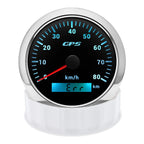 60/120/200KMH 85MM GPS Speedometer Gauge 7 Color Light with GPS Antenna Waterproof Motorcycle Boat Car Truck Speed Gauge Meter