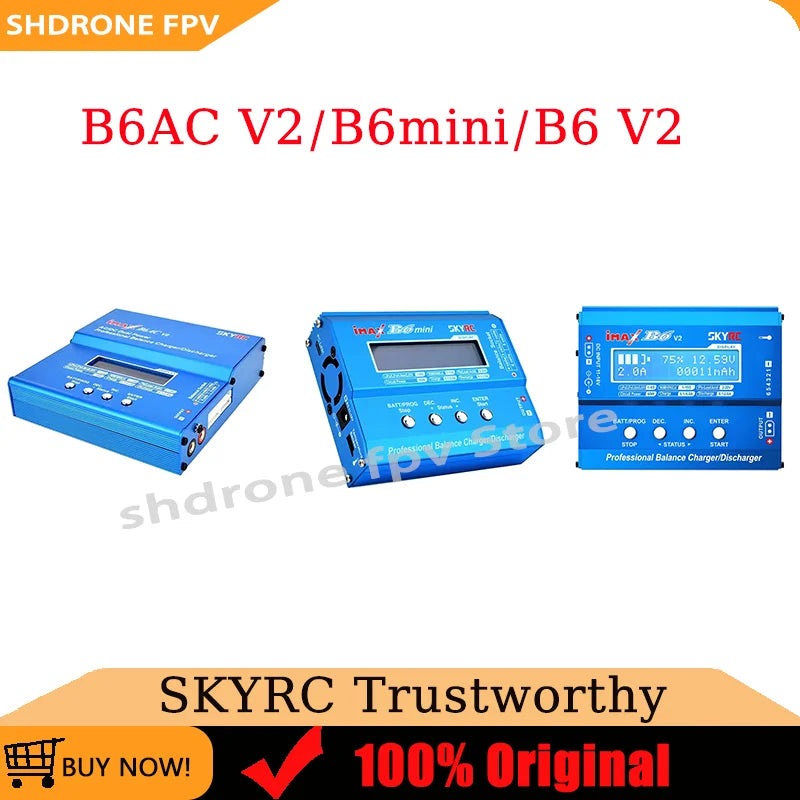 SKYRC IMAX B6 V2/B6 Mini/B6AC V2 Balance Battery Charger for NiMH NiCD LiHV NiCd Battery Charger for Mavic/Inspire Battery